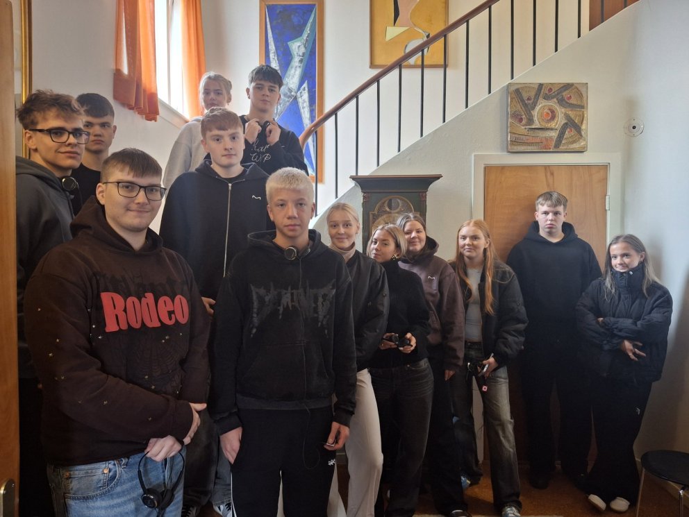 Heimsókn nemenda á Gljúfrastein