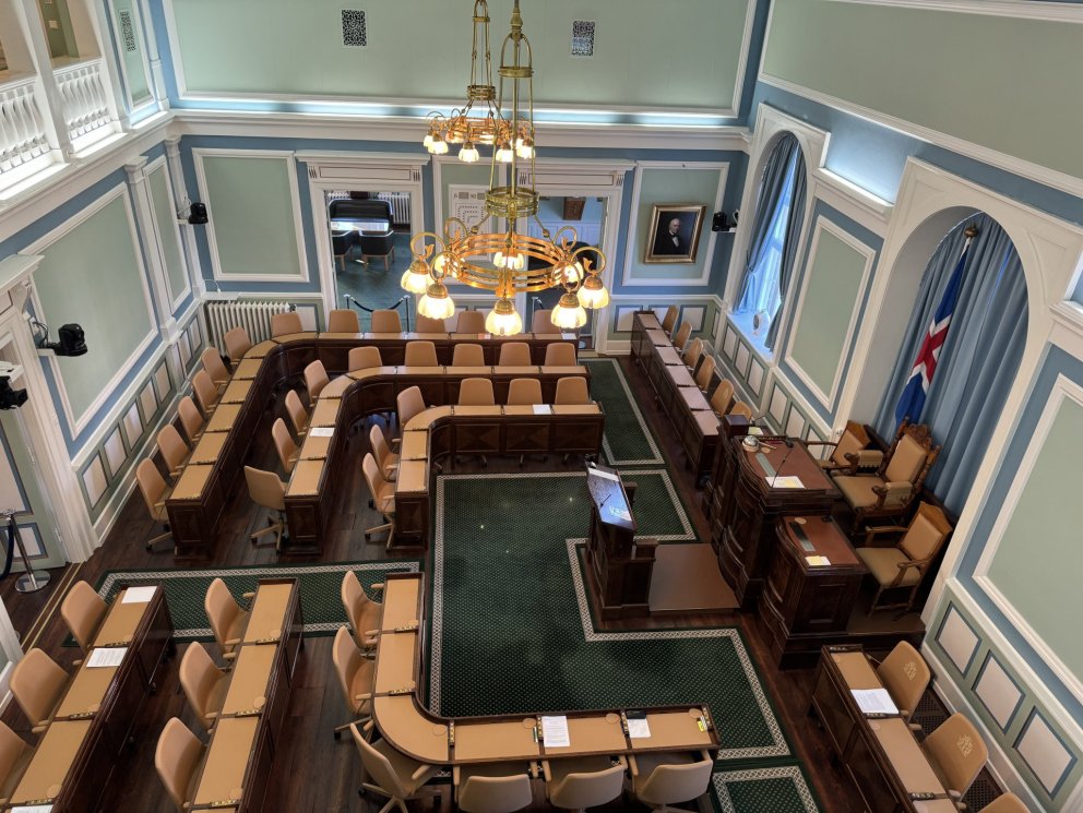 Heimsókn nemenda í stjórnmálafræði á Alþingi