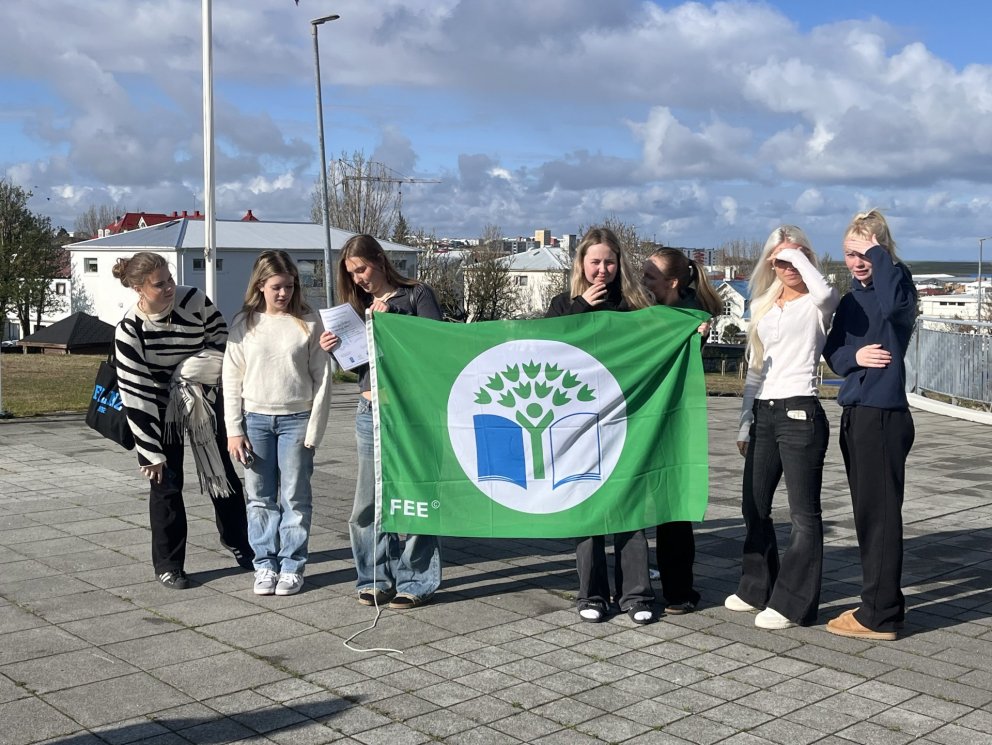 Flensborgarskólinn flaggar Grænfána í fimmta sinn