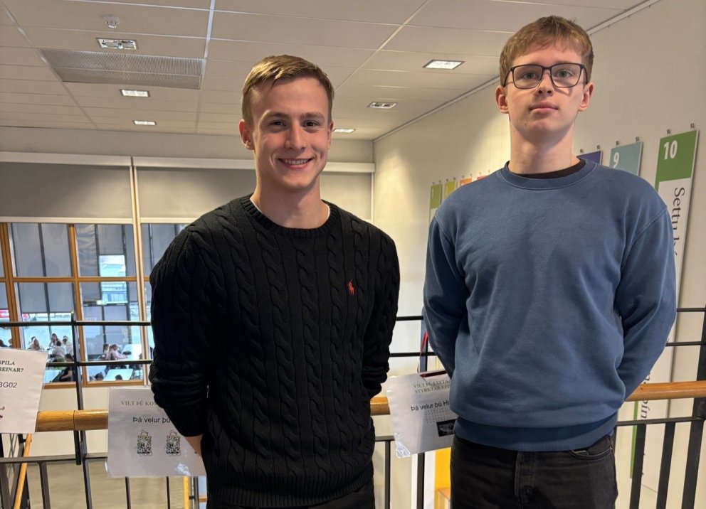 Bergur Fáfnir (t.v. á mynd) og Daði Þór (t.h. á mynd) mega vera stoltir af sínum árangri