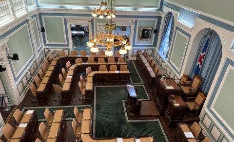 Heimsókn nemenda í stjórnmálafræði á Alþingi