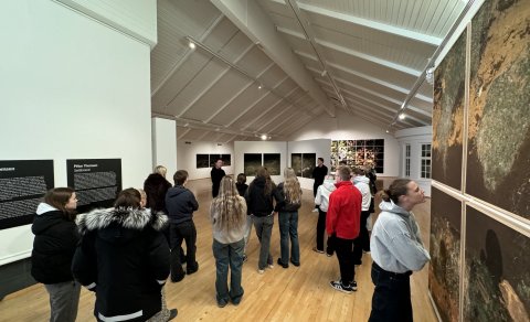 Mannfræðinemendur heimsækja Hafnarborg