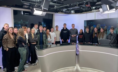 Heimsókn fjölmiðlafræðinema í Sýn