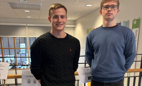 Bergur Fáfnir (t.v. á mynd) og Daði Þór (t.h. á mynd) mega vera stoltir af sínum árangri