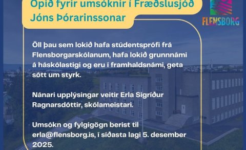 Opið fyrir umsóknir í Fræðslusjóð Jóns Þórarinssonar